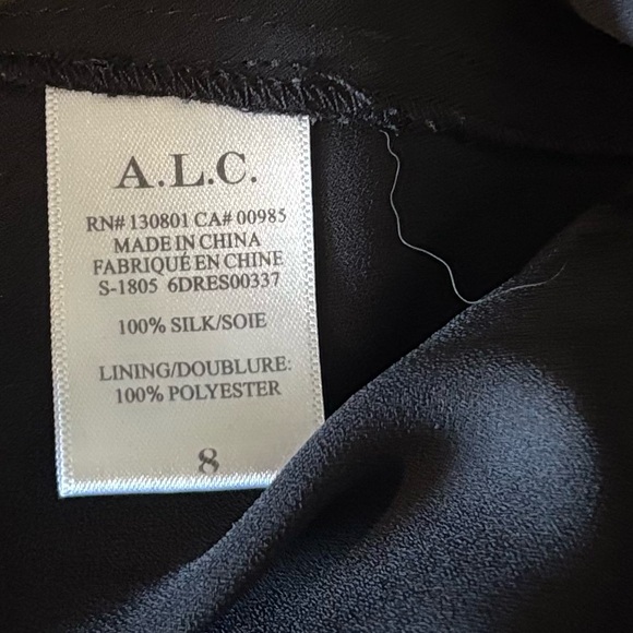 A.L.C Carlo Floral Silk Wrap Dress Size 8 - Picture 7 of 7